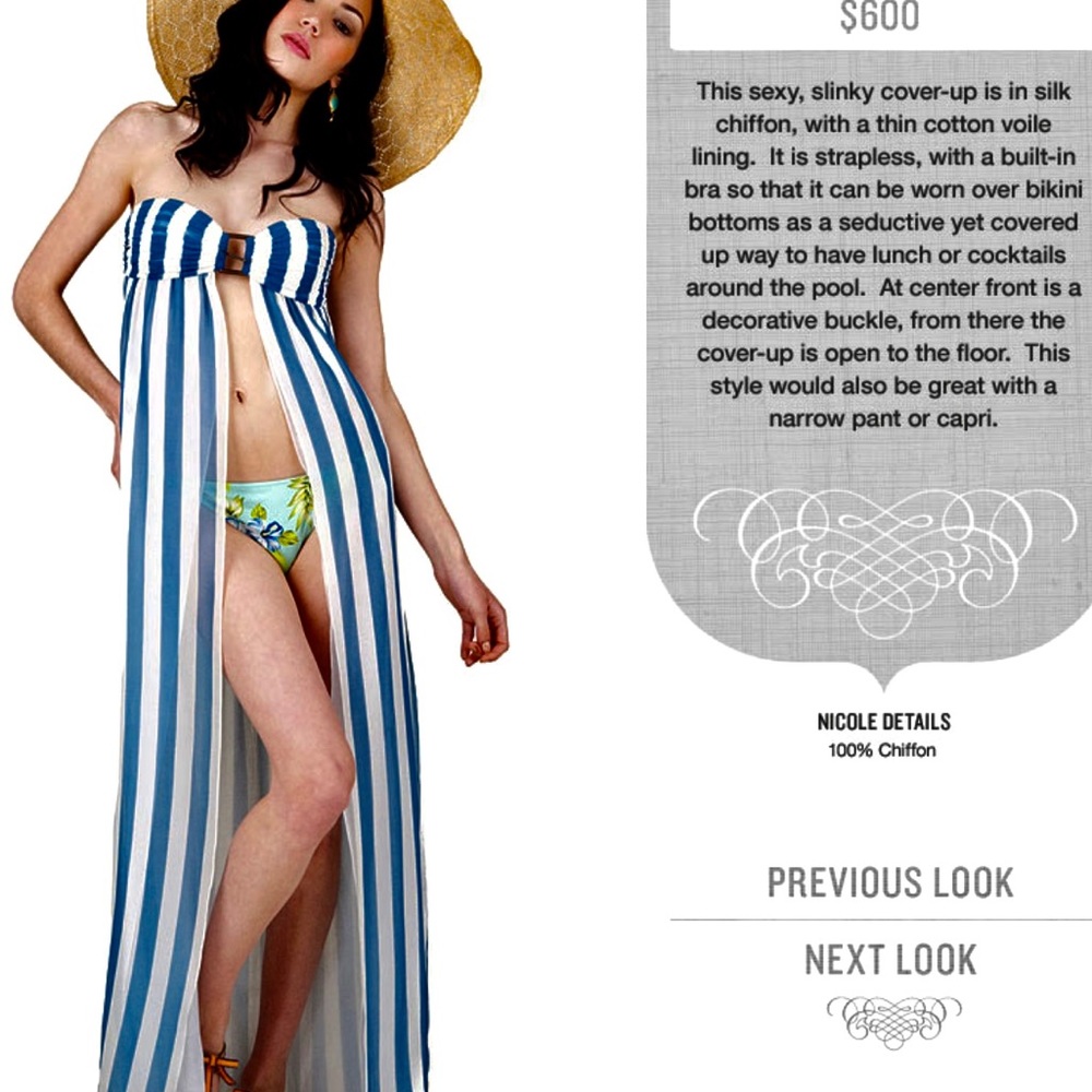 Resort cover up dress